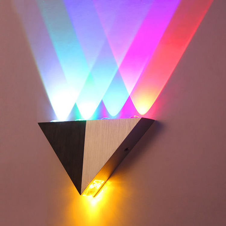 Lámpara de pared LED para interiores, decoración de sala de estar, luz de pared, accesorio de iluminación para el hogar, luz para escaleras, AC90-260V de aluminio redondo/cuadrado