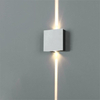 Aplique de pared led cuadrado de plata de buena calidad, lámpara de aplique para loft, precio de fábrica, iluminación interior moderna