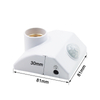 Sensor de movimiento infrarrojo E27 PIR, soporte de lámpara de luz LED, Base de ajuste luminoso, interruptor de Sensor de movimiento PIR, toma de soporte de luz