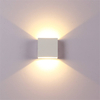 Lámpara de pared LED de 6 W para interiores, lámpara de pared LED de aluminio arriba y abajo, aplique de pared para dormitorio, iluminación impermeable