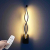 Novedad, apliques de pared LED de 16W para interiores, hogar, 21W, 2,4G, atenuación, luz de pared elegante con lámpara de escaleras con Control remoto