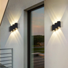 Lámpara de pared LED para exteriores Arriba y abajo Aluminio Decorar Aplique de pared Dormitorio Luz de porche LED