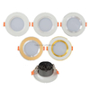 Lámpara empotrada de forma redonda de 3W, 5W, 7W, 9W, 12W, 15W, luz LED empotrada, foco de luz de techo con controlador para lámpara de uso interior