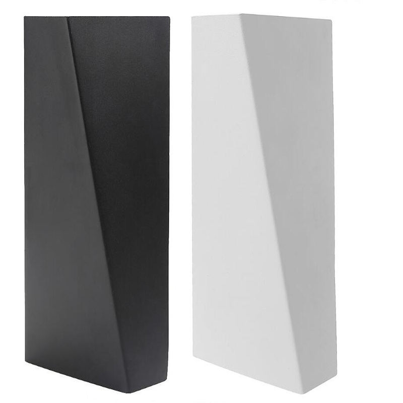 Características de iluminación hacia arriba y hacia abajo, lámpara de pared LED, candelabro de geometría de doble cabeza para dormitorio, iluminación del hogar, luminaria, lámpara de varita LED para escalera