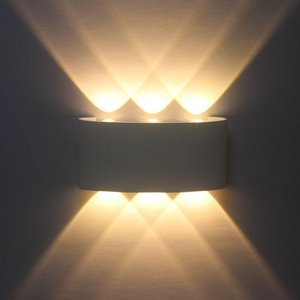 Hagood White 6W Led Wall Sconce Mejor impermeable Outdoor Garden Sconce Lighting