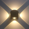 Lámpara LED de pared de 12W para exteriores, impermeable, IP65, para porche, jardín, lámpara de pared, aplique para balcón, terraza, decoración, lámpara de iluminación