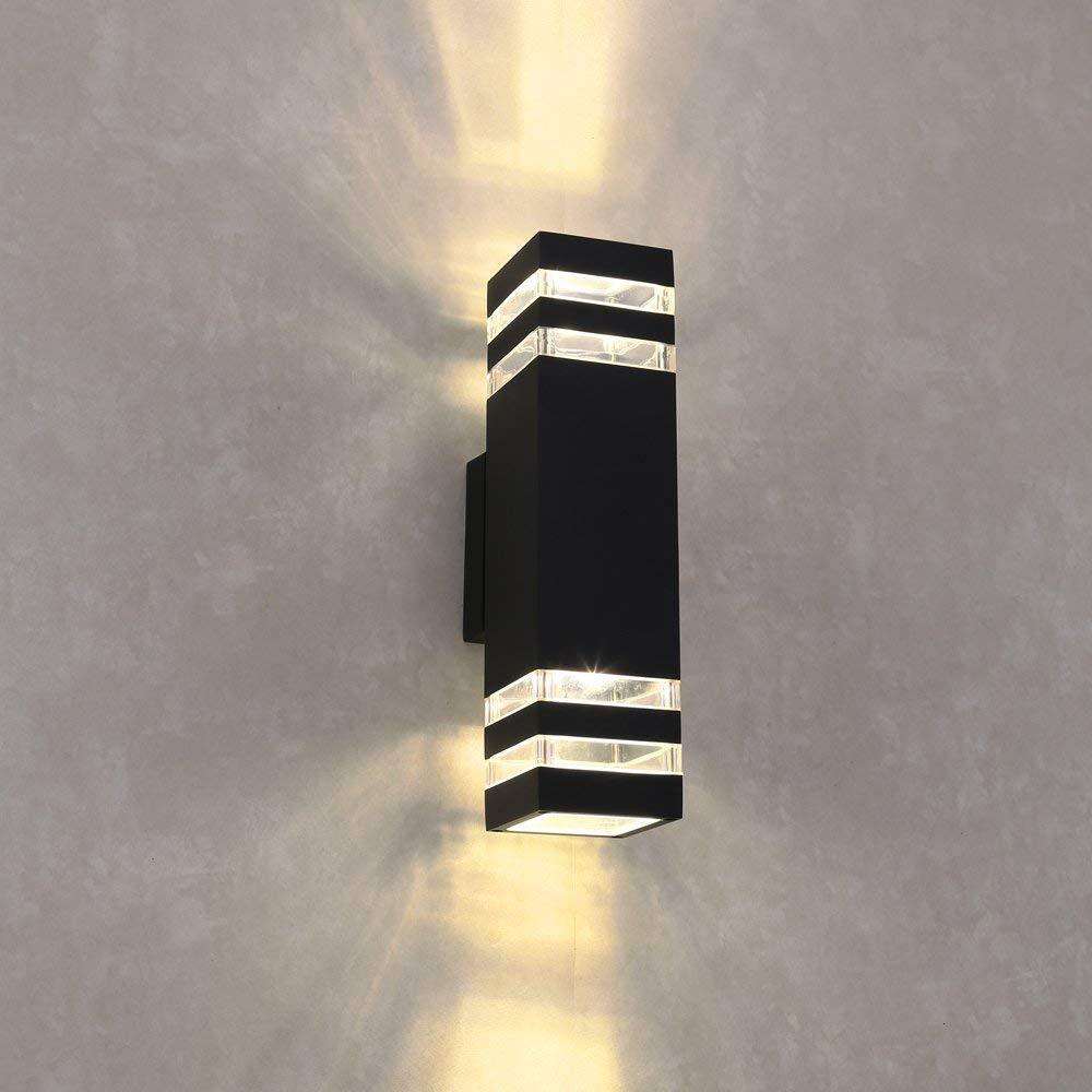 Lámparas de pared LED impermeables para exteriores IP65 luces de aluminio para patio, jardín, porche, pasillo