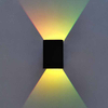 Alta calidad, precio bajo, 5W, ahorro de energía, decoración interior, controlador inteligente RGB, forma rectangular, soporte de pared, lámpara, luz de escalera