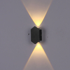 Lámpara de pared nórdica Led aluminio exterior interior Ip66 arriba abajo blanco negro moderno para el hogar escaleras dormitorio cabecera baño luz