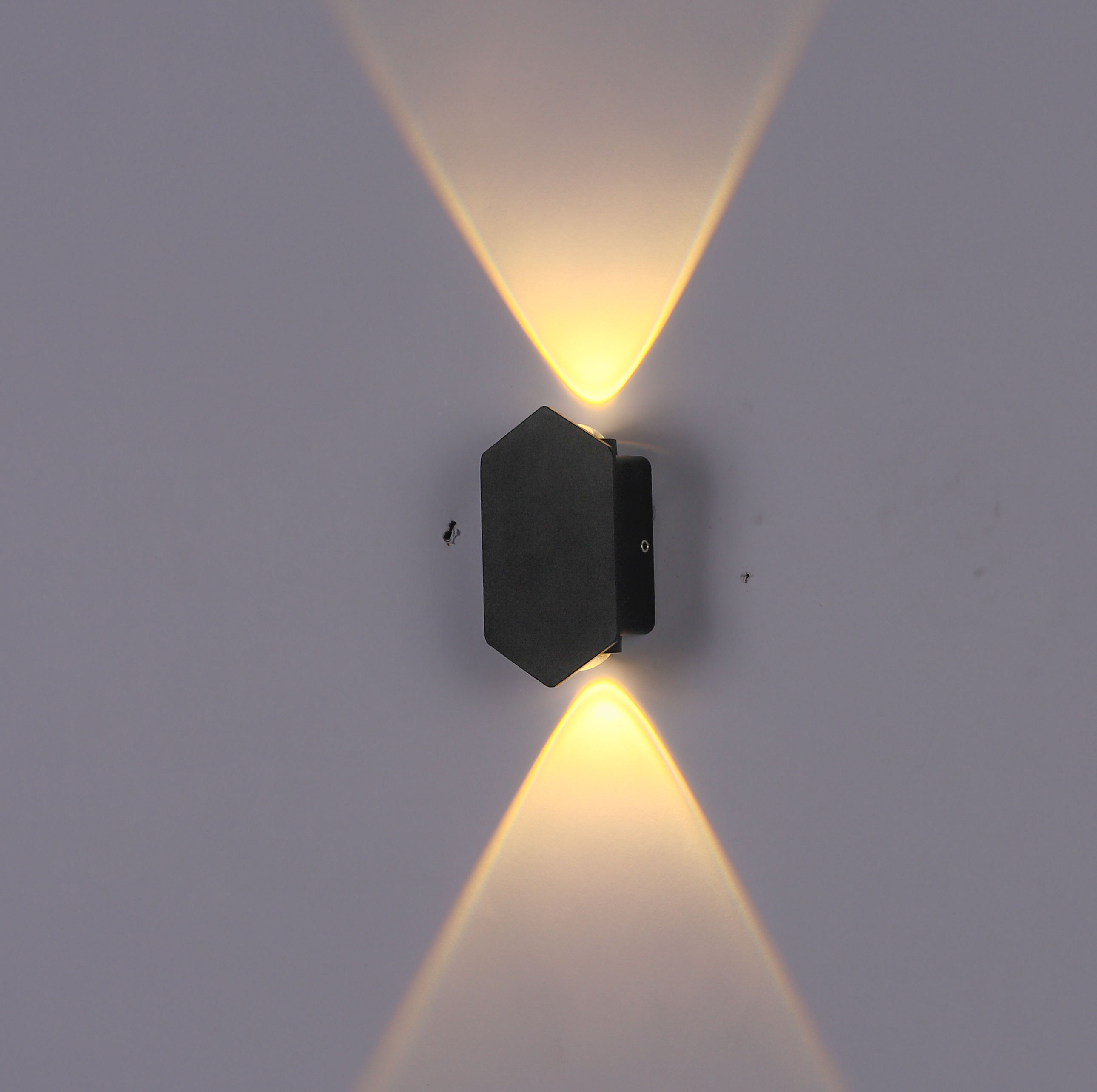 Lámpara de pared nórdica Led aluminio exterior interior Ip66 arriba abajo blanco negro moderno para el hogar escaleras dormitorio cabecera baño luz