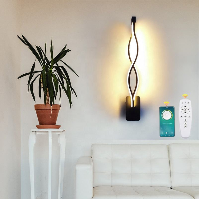 Ligereza creativa especial Lámpara de pared LED de 16 W Escalera moderna Iluminación de pared Luz LED de forma de onda larga vintage