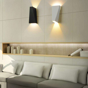 Modernas lámparas de pared LED hacia arriba y hacia abajo, luces de lectura para cabecera, decoración de sala de estar, iluminación, lámpara de pared interior para Hotel