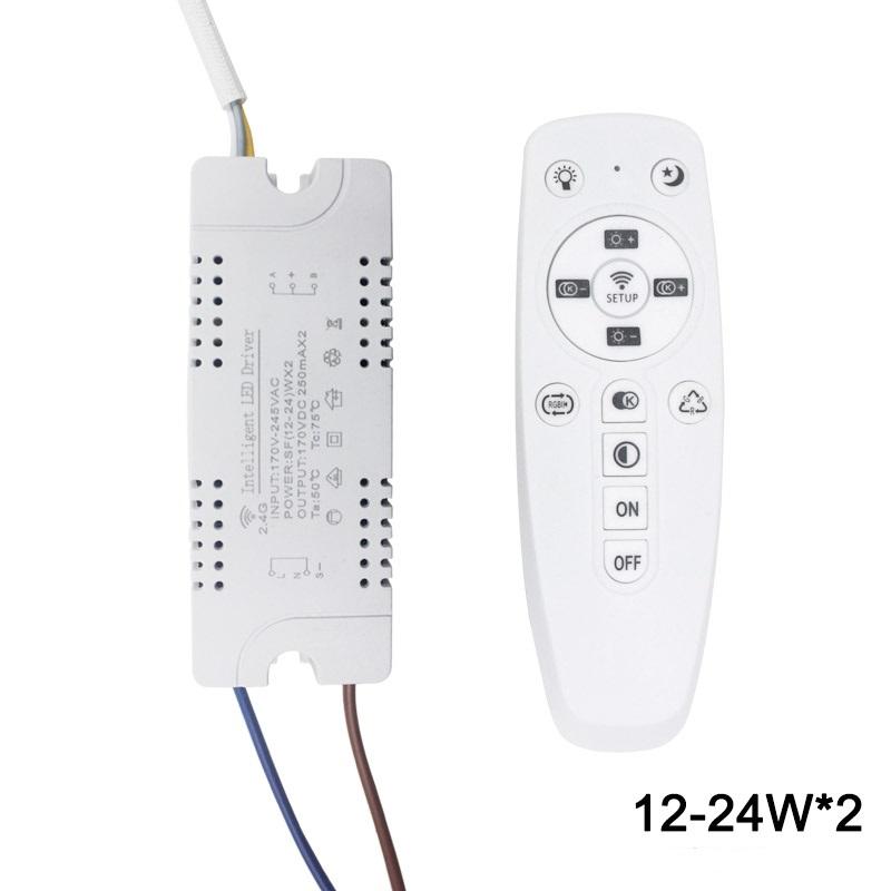 Controlador de plástico de seguridad WIFI de 2,4G, 15-24W, conexión Bluetooth, transformador de potencia de iluminación, AC100-240VLED, accesorio de iluminación de techo