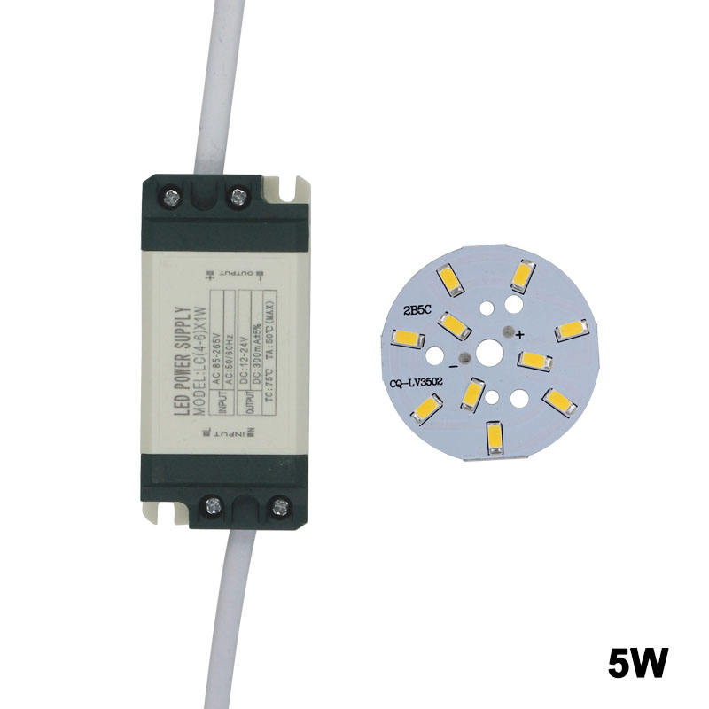 Chip de diodo emisor de luz SMD5730 + fuente de alimentación del controlador LED de carcasa de plástico para luz de techo LED