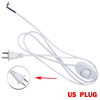 Cable de atenuación de luz, enchufe de conmutación de luz, interruptor de botón de atenuación de alimentación, Cable de línea de 1,8 m, lámpara LED, modelo de enchufe europeo y estadounidense