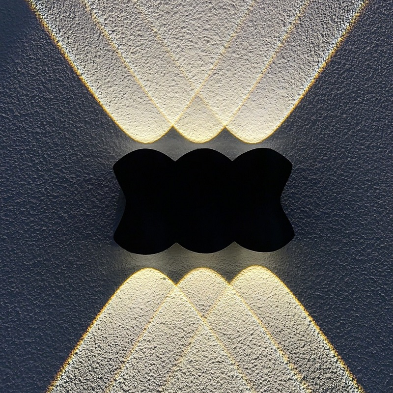 Lámpara de pared de arco, iluminación led de pared para exteriores, apliques para exteriores, apliques de iluminación para exteriores modernos, apliques de iluminación para exteriores modernos