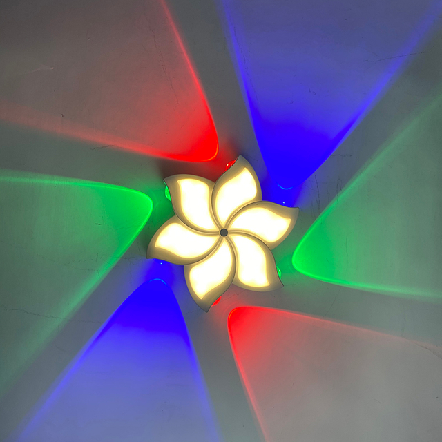 Nuevo estilo, lámpara de pared LED moderna, 10W, 12W, resistente al agua, flor de loto, lámparas de pared para exteriores, para jardín, hogar, luz de pared Led decorativa