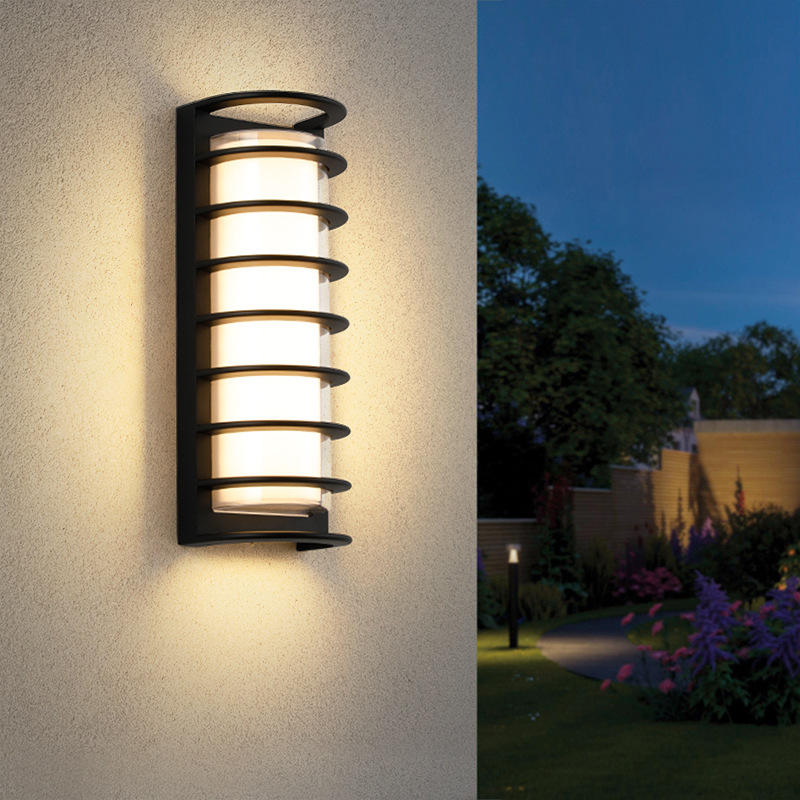 Lámpara de pared LED acrílica redonda para exteriores, para Villa, patio, lámpara de pared Exterior, escalera, pasillo, lámpara de pasillo, lámparas de pared para balcón