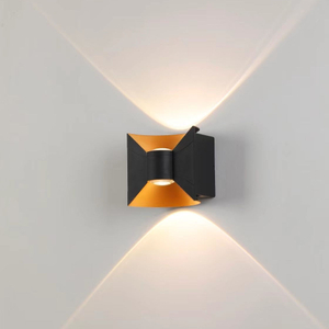 Luz de pared LED IP65, aluminio RGB, valla de jardín impermeable para exteriores, lámpara de pared de moda para interiores para dormitorio, mesita de noche, sala de estar, escaleras