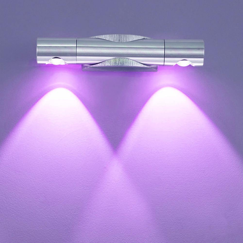 2x3W 360 grados de rotación hacia arriba y hacia abajo Lámparas de pared Lámparas de pared decorativas Lámpara de pared de lectura 