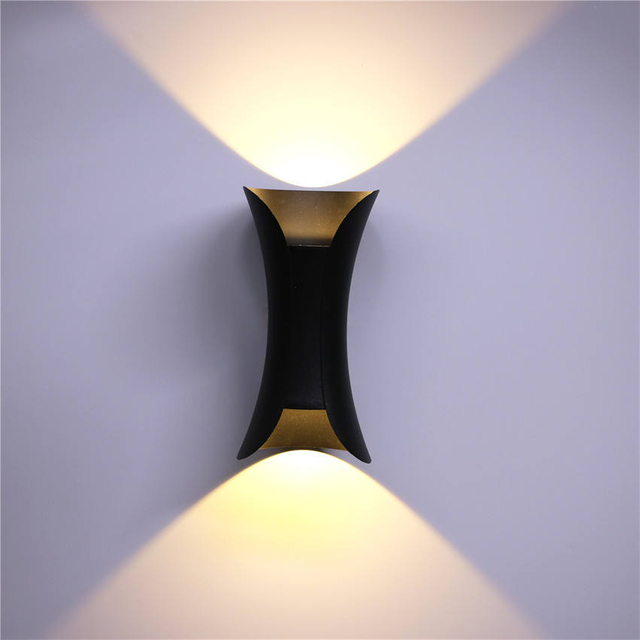 6W 10W Lámpara de pared decorativa impermeable de cintura de tamaño pequeño, luz led, luz nocturna moderna para exteriores.
