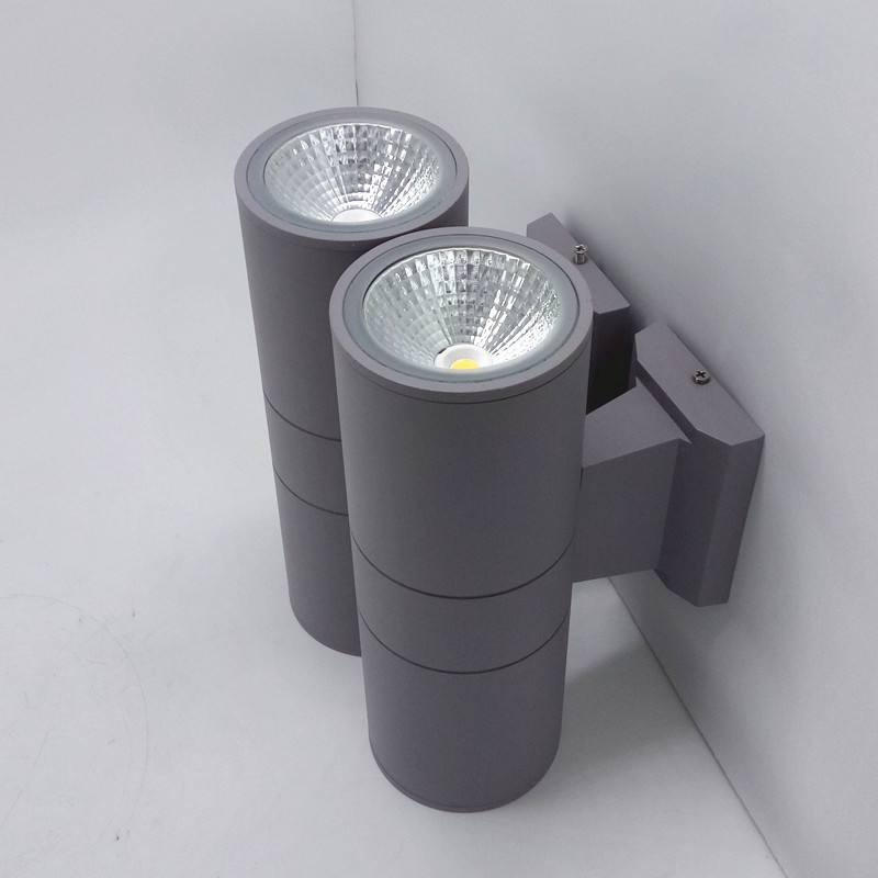 6W 12W Aluminio Decorar Lámpara de pared Estilo nórdico IP65 Doble cabeza Arkus Luz de pared Arriba y abajo Luz de pared Led