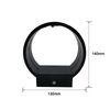 5W AC85-265V Luz de pared circular para interiores RGB con controlador para decoración de interiores Luces brillantes