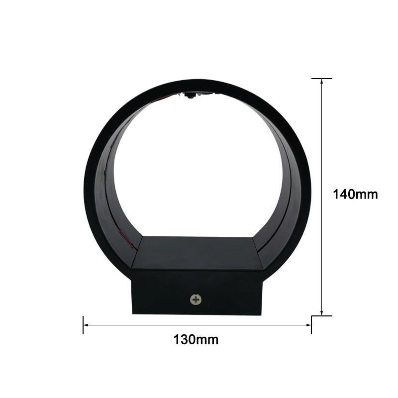 5W AC85-265V Luz de pared circular para interiores RGB con controlador para decoración de interiores Luces brillantes