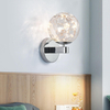 Lámpara de pared Led de luz nórdica, lámpara de pared dorada, punto de pared, fábrica de gypsophila, personalidad, fondo de sala de estar, dormitorio minimalista moderno, lámpara de pared dorada junto a la cama