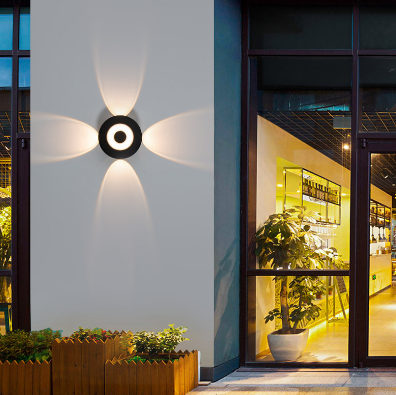 Aplique de luz Led de pared de 4W, 6W, 8W, moderno, minimalista, para exteriores, con forma de flor, a prueba de humedad y resistente al agua