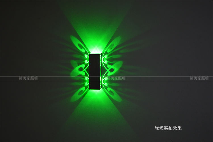 Fokison (componentes electrónicos) accesorio de iluminación lámpara colorida aplique de pared Led cuadrado para luces de barra led para el hogar