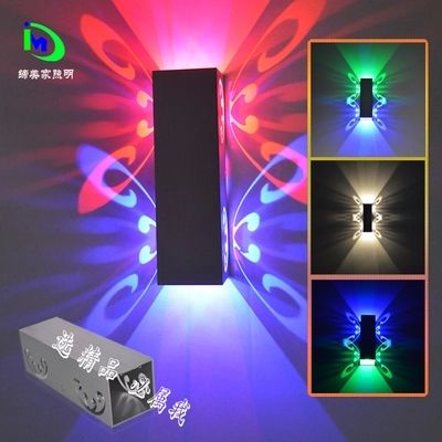 Fokison (componentes electrónicos) accesorio de iluminación lámpara colorida aplique de pared Led cuadrado para luces de barra led para el hogar