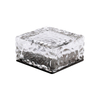 Luces solares de colores, luz en forma de hielo, luz led para exteriores, pared, lámpara solar para azulejos, lámpara cuadrada, luz decorativa en forma de hielo, lámpara enterrada solar, paso impermeable IP65, decoración para exteriores