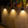 Luces de pared solares para exteriores Luces de pared solares Luces de pared solares Lámpara solar de cubo para exteriores Lámpara solar cuadrada Lámpara de luz cálida impermeable IP65