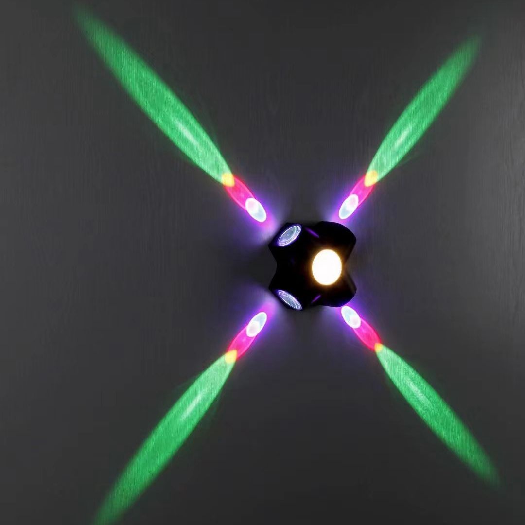 Lámpara de pared minimalista con ondas LED para exteriores montada en superficie, resistente al agua, IP65, 85 ~ 265V, lámpara de pared minimalista para camino, calle, porche