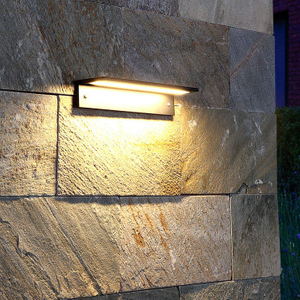 Lámpara de pared exterior Waterdichte LED Lange Moderne IP65 Licht Tuin Binnenplaats Balkon Blaker Armatuur 110V 220V aplique de pared exterior