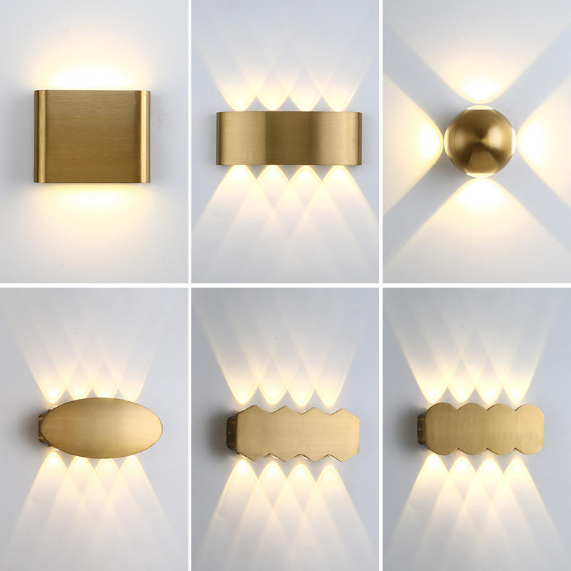 Lámpara de pared LED IP65 para exteriores, iluminación impermeable para jardín, AC86-265 de aluminio para interiores, dormitorio, sala de estar, escaleras, luz de pared vintage