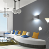 Lámparas de pared de 10W hacia arriba y hacia abajo, luz LED de pared de aluminio dorado y plateado, lámpara de pared LED para dormitorio, sala de estar, pasillo, iluminación lateral