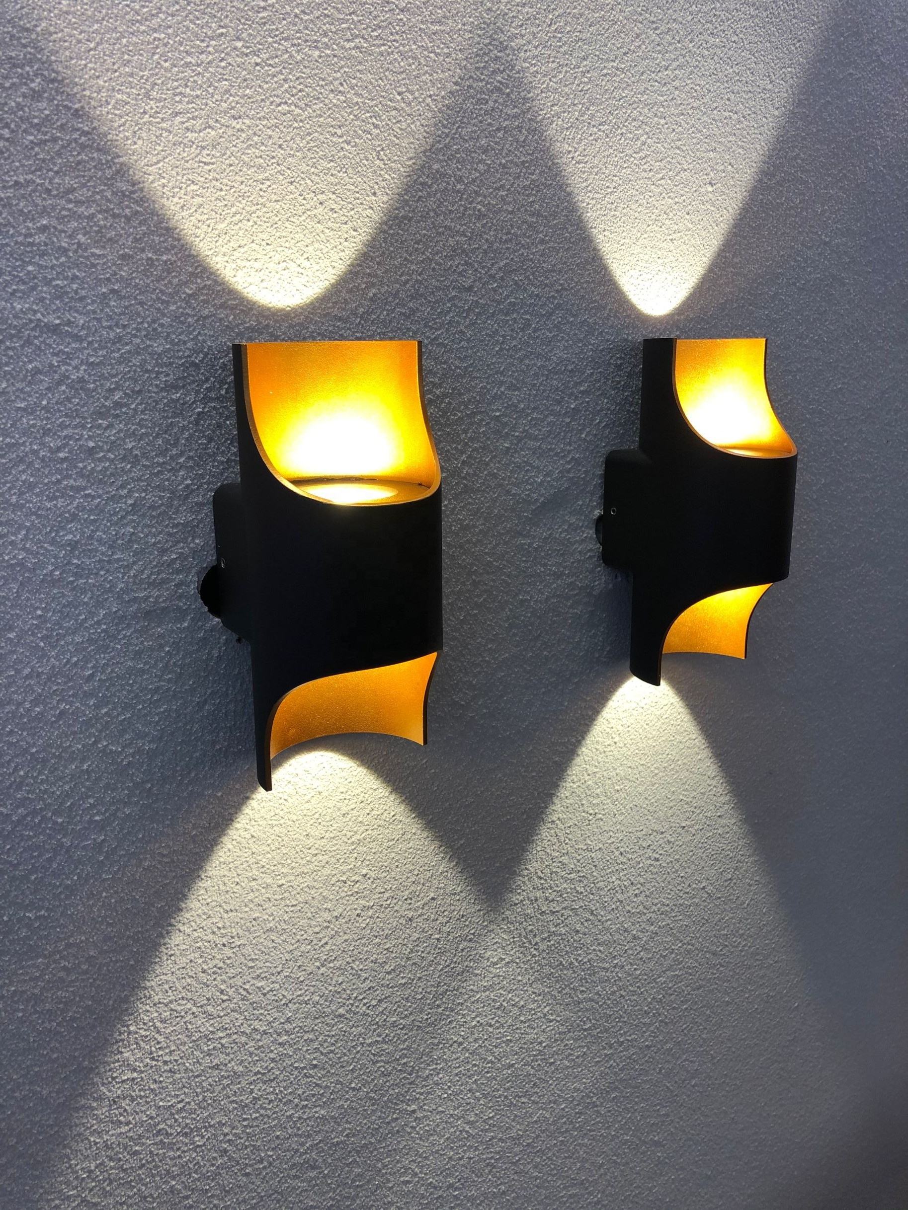 Post-moderno nórdico creativo sala de estar de fondo dormitorio cabecera pasillo lámpara de pared bar doble cabeza lámpara de pared industrial