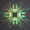 Lámpara de pared LED RGB nórdica de mariposa de 4 lados para decoración de dormitorio, luz de pared, sala de estar, iluminación colorida para fiestas interiores
