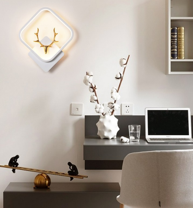 Lámpara LED nórdica de pared para sala de estar, dormitorio, cabecera, porche, pasillo, restaurante, escalera, balcón, lámpara de pared, lámparas de salón de belleza
