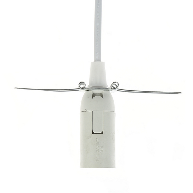 Cable de alimentación de 1,8 m con atenuador, interruptor de encendido y apagado, Clip de Metal E14 E27, Base de lámpara, soporte de lámpara colgante, Cable de enchufe para luz de roca salada