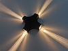 Nueva lámpara de pared exterior LED 12W Cross Star 4 iluminación lateral impermeable IP65 para decoración de jardín