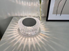 Lámpara de cristal rosa con carga USB, regalo de cumpleaños, luces nocturnas elegantes, lámpara de mesa regulable, lámpara de pared inteligente, inducción del cuerpo humano