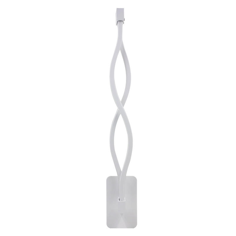 Decoración moderna de la casa Forma de onda Aluminio Arriba Abajo Lámpara de pared LED Luz de pared LED para interiores Luz de guirnalda de vacaciones