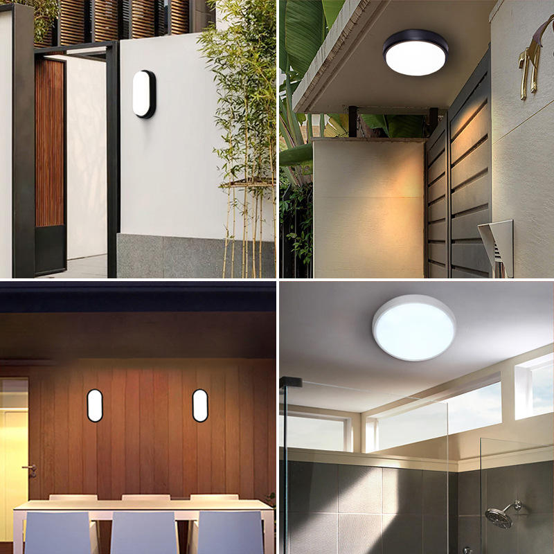 Luz LED para exteriores, luz antihumedad para techo, luz para exteriores, patio, Villa, pasillo, balcón, luz para baño, escaleras de inducción