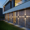 LED 6 W/12 W exterior impermeable IP65 luz de pared porche jardín lámpara de pared interior dormitorio sala de estar decoración lámpara de iluminación