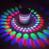 Luz mixta de lámpara de pared con orificio en espiral con precio de fábrica y elegante luz nocturna interior moderna RGB con control remoto