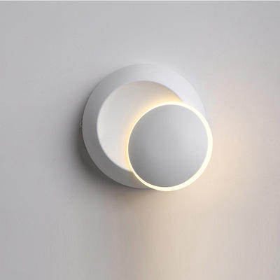 Luz de pared LED, lámpara giratoria de 360 ​​grados en punto de pared para escaleras, dormitorio, sala de estar, luz de pared, luz elegante para el hogar