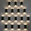 Luz de pared LED impermeable IP65 lámpara de pared de tira de aluminio 12W 24W 30W 85 ~ 265V luz de calle de porche de camino Led para iluminación exterior
